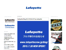 Tablet Screenshot of lafayette.weblogs.jp